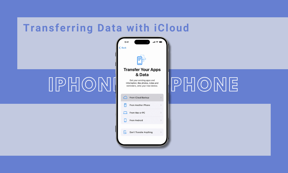 Transferring Data with iCloud (Ideal for Wireless Transfers)