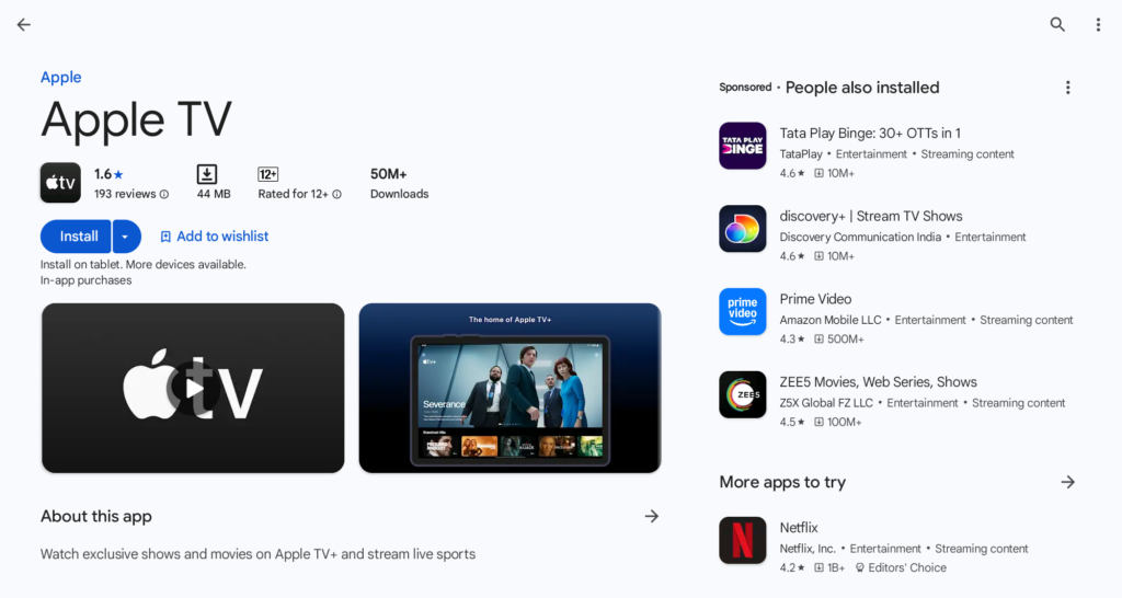 Apple Expands Apple TV+ to Android Users via Google Play Store
